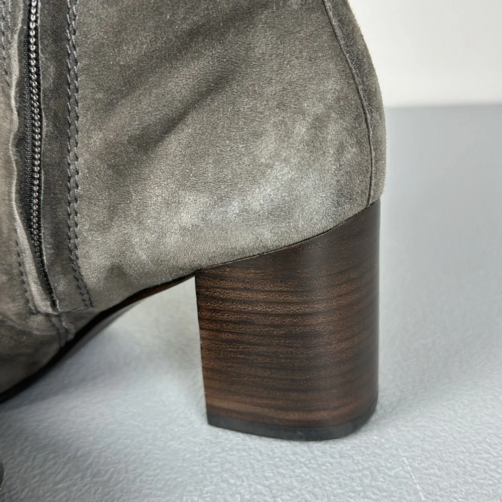 Frye Claude Over The Knee Boot in Smoke. Suede Finish. Size 7.